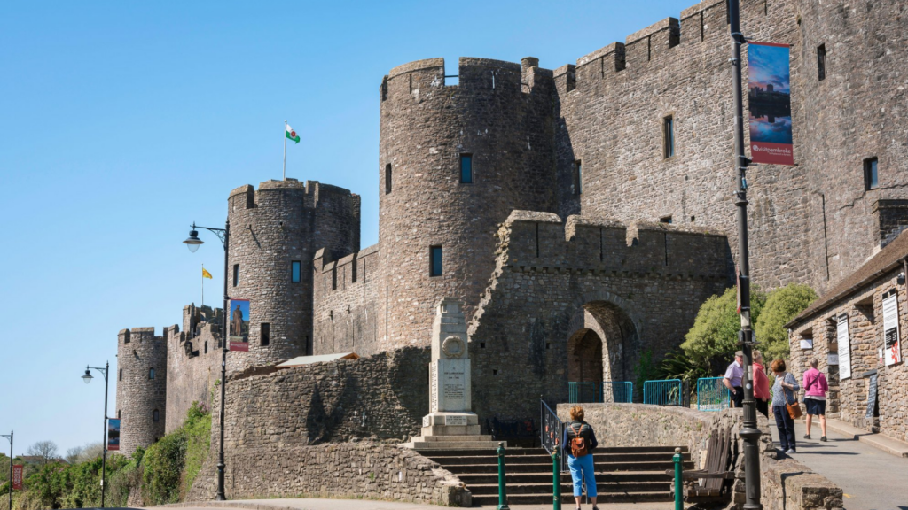 View of Pembroke Castle from outside Bevan Buckland Accountants Pembroke